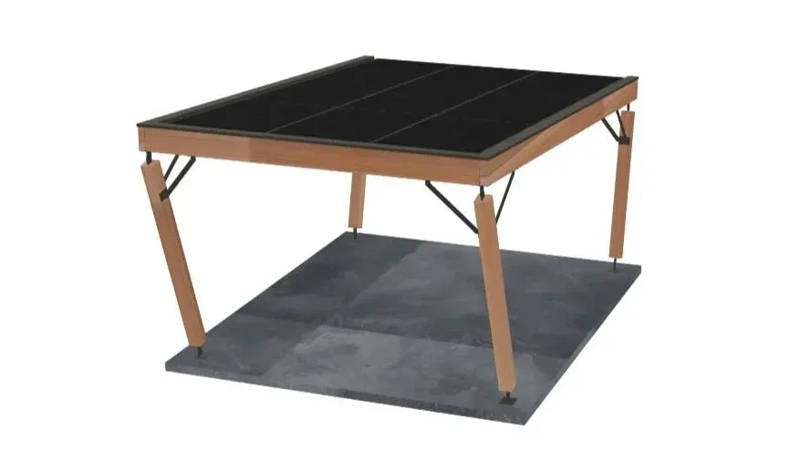 Le carport solaire Volto 1 place, en bois